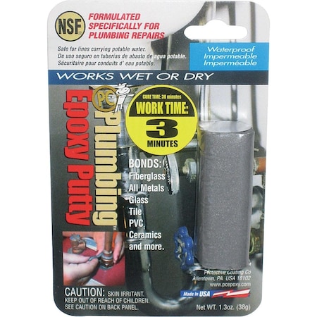 Pc-Plumbing 1.3 Oz. Gray Epoxy Putty 02159